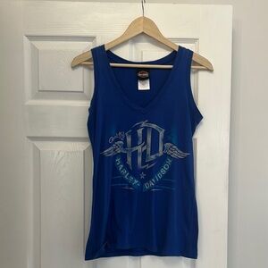 Harley Davidson Blue Tank Top